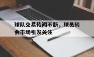 球队交易传闻不断，球员转会市场引发关注